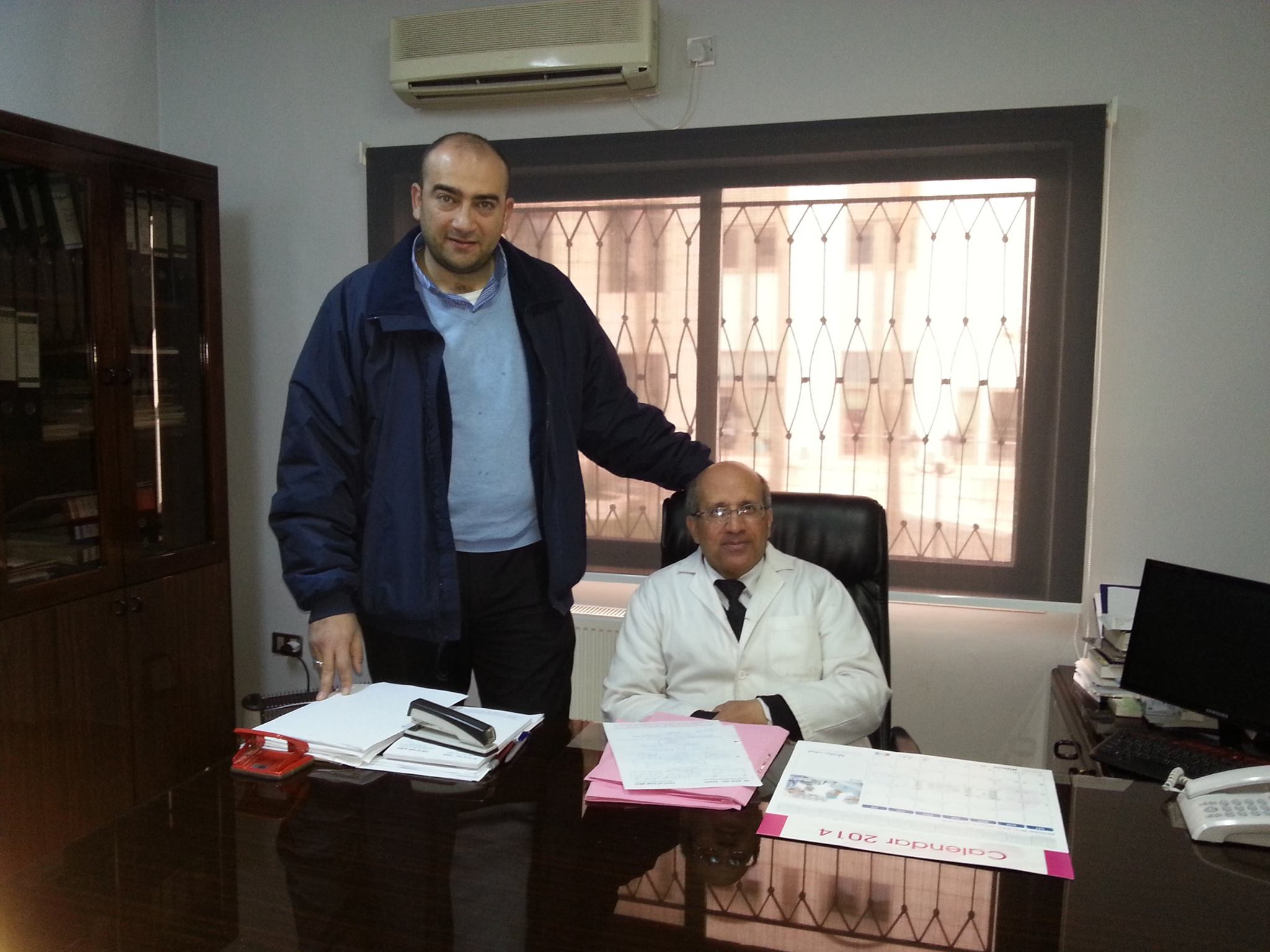 زياره مفاجئه: الدكتور هشام الفتياني في عيادتي 16/فبراير /2014